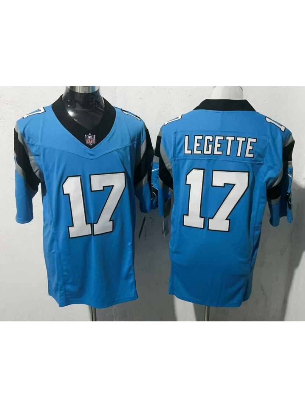 Xavier Legette Blue Vapor Jersey Stitched